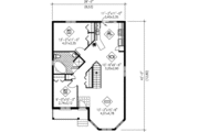 Traditional Style House Plan - 2 Beds 1 Baths 1049 Sq/Ft Plan #25-4134 