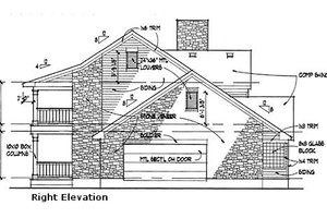 Exterior - Other Elevation for Southern House Plan #120-157 - 3 bed, 3 bath