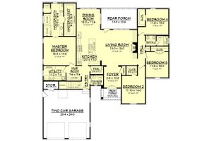 Floor Plan - Main Floor for European House Plan #430-139 - 4 bed, 2.5 bath