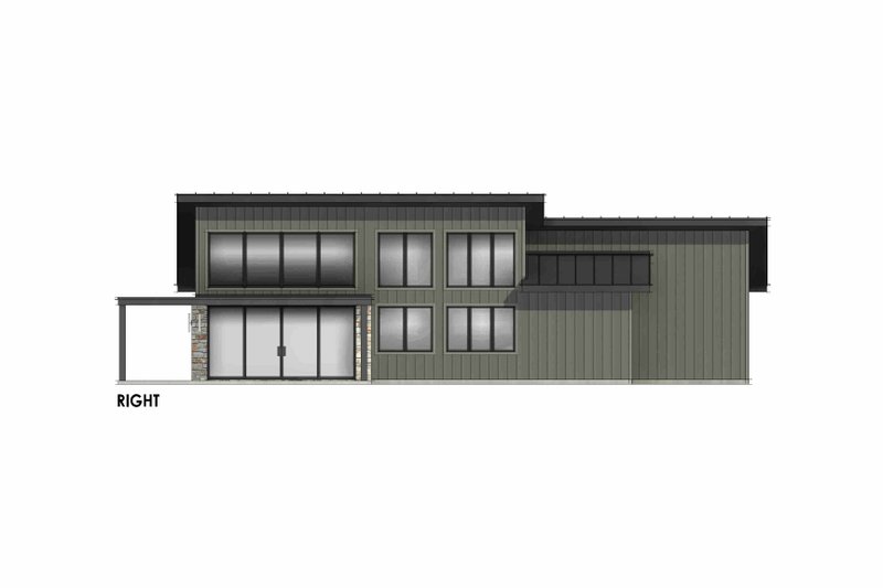 House Plan Design - Exterior - Other Elevation 1 for Modern House Plan #1096-118 - 2 bed, 2 bath