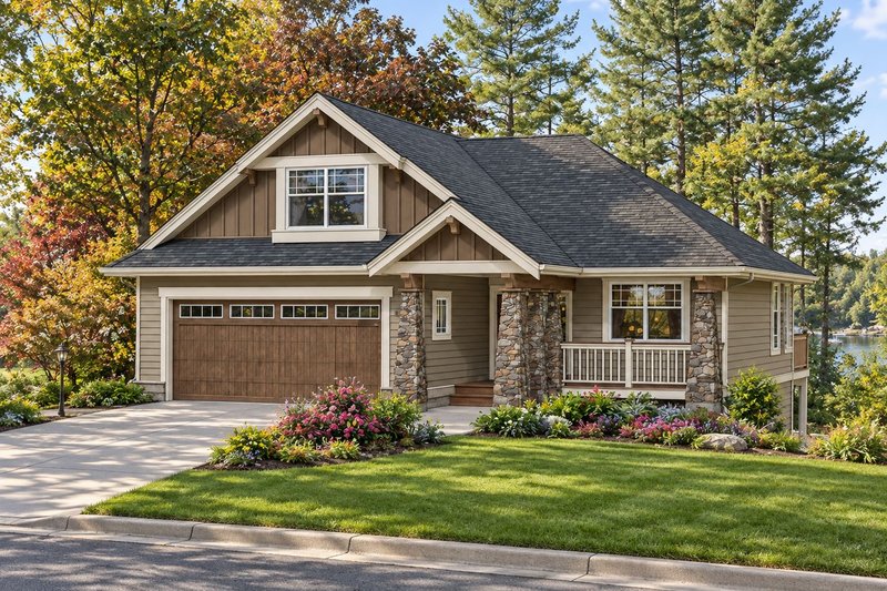 House Plan Design - Exterior - Front Elevation 2 for Craftsman House Plan #1100-185 - 3 bed, 2 bath