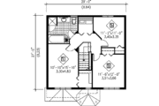 Traditional Style House Plan - 3 Beds 1.5 Baths 1386 Sq/Ft Plan #25-2041 