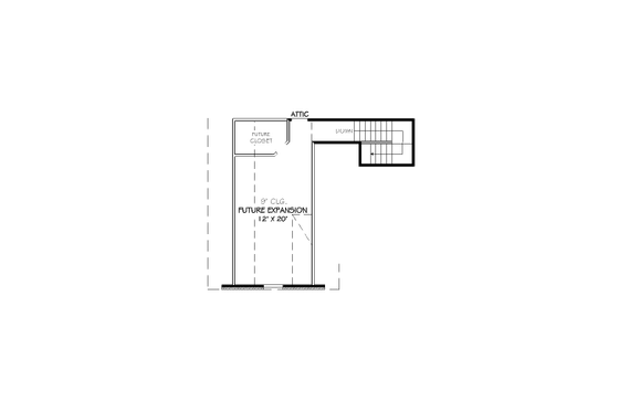 Floor Plan - Other Floor for European House Plan #424-16 - 3 bed, 2 bath