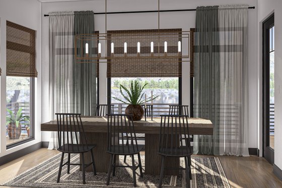 Interior - Dining Room for Beach House Plan #455-483 - 2 bed, 2.5 bath