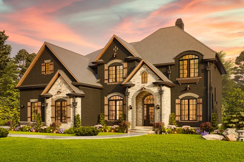 House Plan Design - Exterior - Front Elevation 4 for Craftsman House Plan #54-726 - 5 bed, 3 bath