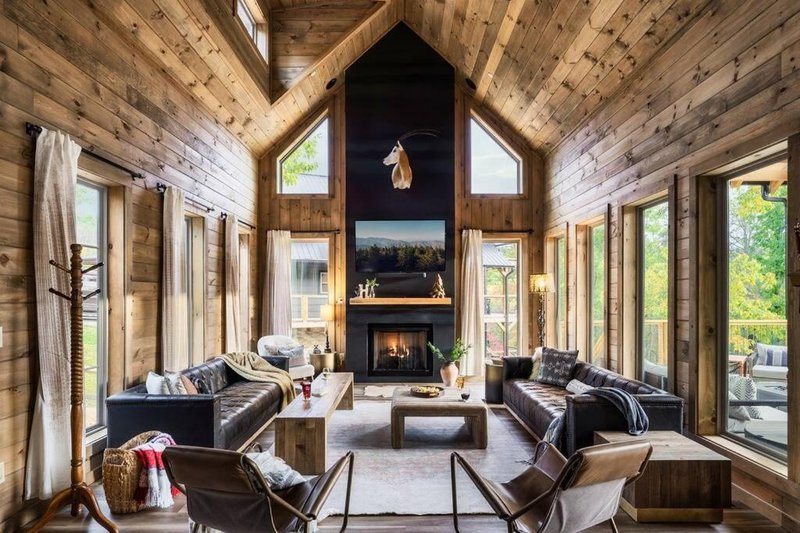 House Plan Design - Interior - Family Room for Cabin House Plan #123-118 - 5 bed, 5 bath