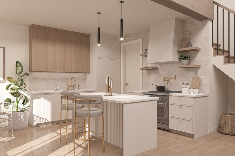 Home Plan - Interior - Kitchen for Cabin House Plan #1114-2 - 2 bed, 2 bath
