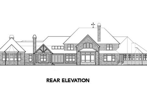 Exterior - Other Elevation for European House Plan #48-258 - 5 bed, 4.5 bath