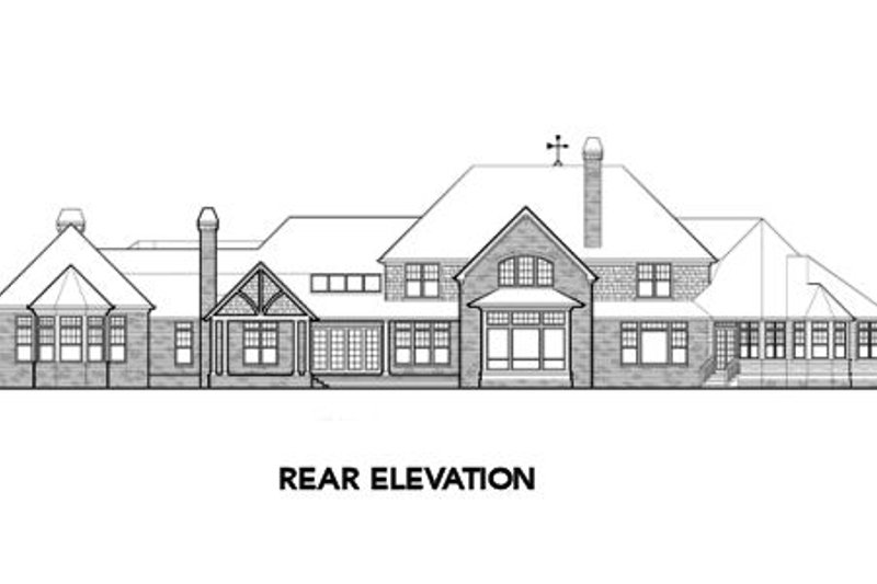 Home Plan - Exterior - Other Elevation for European House Plan #48-258 - 5 bed, 4.5 bath