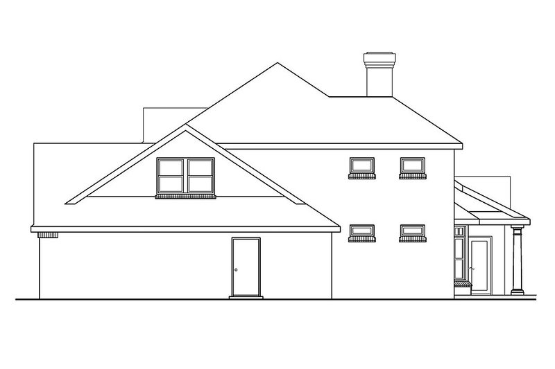 Home Plan - Exterior - Other Elevation 1 for Traditional House Plan #124-212 - 4 bed, 2.5 bath