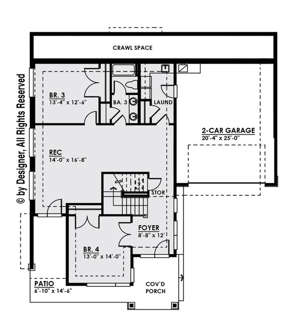 House Plan Design - Contemporary Floor Plan - Main Floor Plan #1066-8