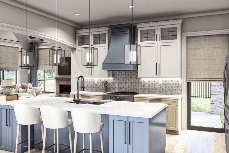 Architectural House Design - Interior - Kitchen 2 for Modern House Plan #455-496 - 3 bed, 2.5 bath