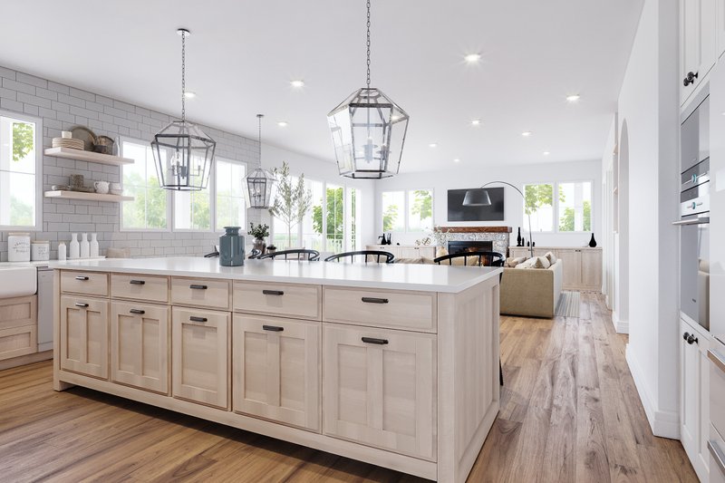 House Blueprint - Interior - Kitchen 2 for Farmhouse House Plan #23-2792 - 5 bed, 2.5 bath