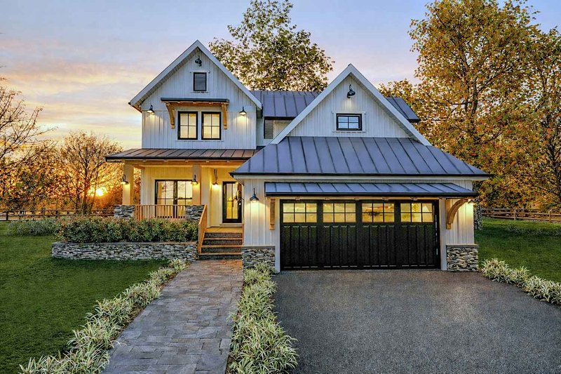 Home Plan - Farmhouse Exterior - Front Elevation Plan #1101-59