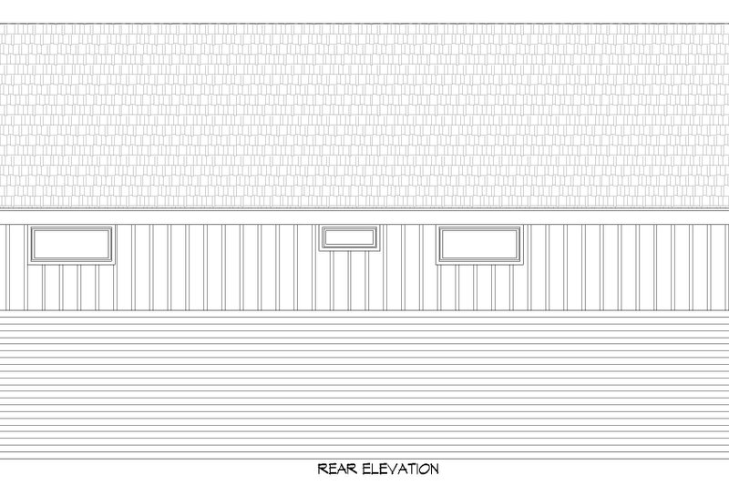 Dream House Plan - Exterior - Rear Elevation for Contemporary House Plan #932-670 - 2 bed, 1.5 bath