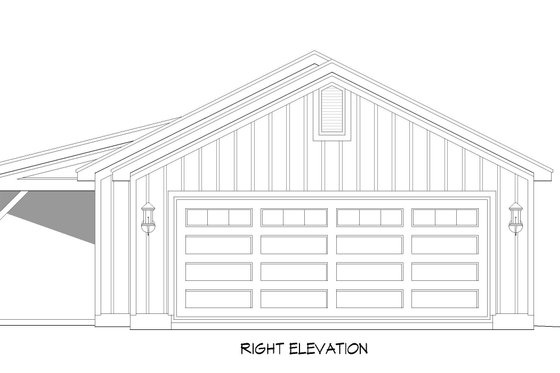 Exterior - Other Elevation 1 for Cottage House Plan #932-328 - 2 bed, 1 bath