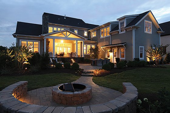 Exterior - Rear Elevation for Craftsman House Plan #927-5 - 4 bed, 5.5 bath