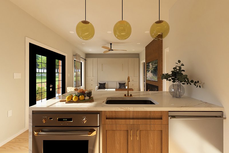 Home Plan - Interior - Kitchen 1 for Farmhouse House Plan #126-304, 1 bath