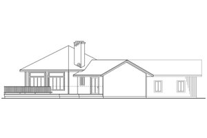 Exterior - Other Elevation 1 for Contemporary House Plan #124-162 - 3 bed, 2 bath