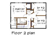 Modern Style House Plan - 3 Beds 2.5 Baths 1227 Sq/Ft Plan #79-365 