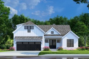 House Blueprint - Farmhouse Exterior - Other Elevation Plan #923-153