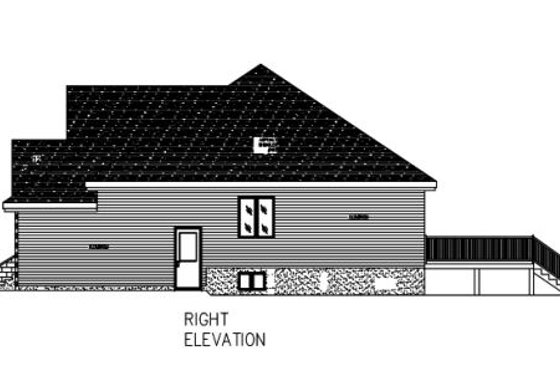 Exterior - Other Elevation 1 for European House Plan #138-321 - 2 bed, 1 bath
