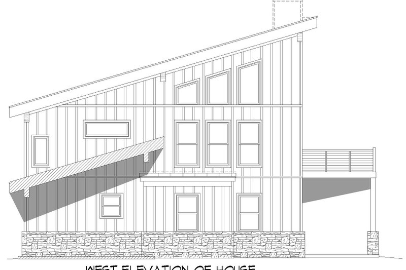 Dream House Plan - Exterior - Other Elevation 2 for Contemporary House Plan #932-920 - 4 bed, 2.5 bath