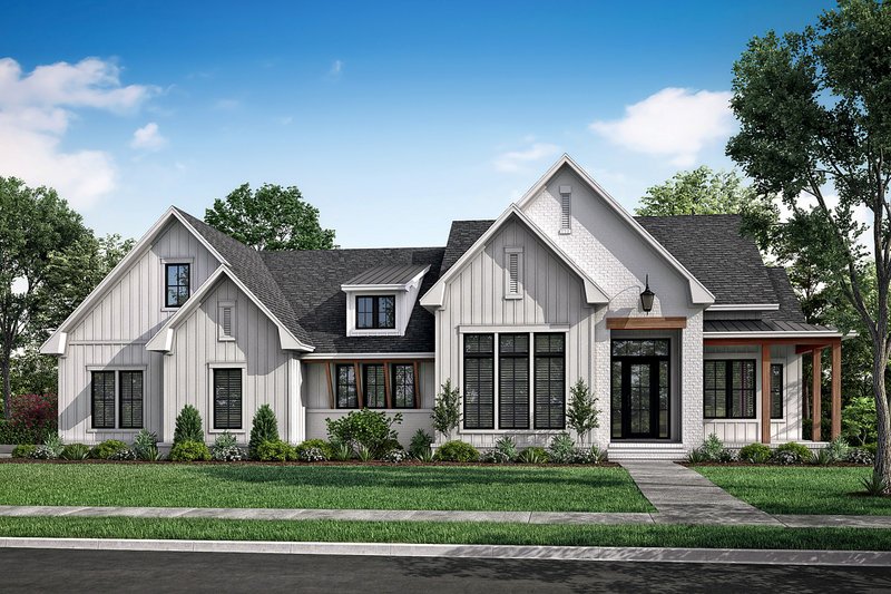 Farmhouse Style House Plan - 3 Beds 2.5 Baths 2781 Sq/Ft Plan #430-272 ...