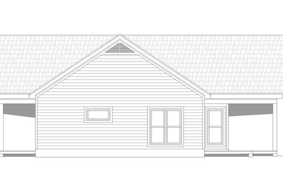 Exterior - Other Elevation 1 for Cabin House Plan #932-56 - 2 bed, 2 bath