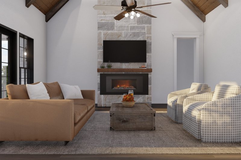 Home Plan - Interior - Family Room 2 for Traditional House Plan #17-2385 - 4 bed, 3.5 bath