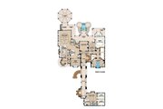 Mediterranean Style House Plan - 6 Beds 6 Baths 8364 Sq/Ft Plan #27-538 