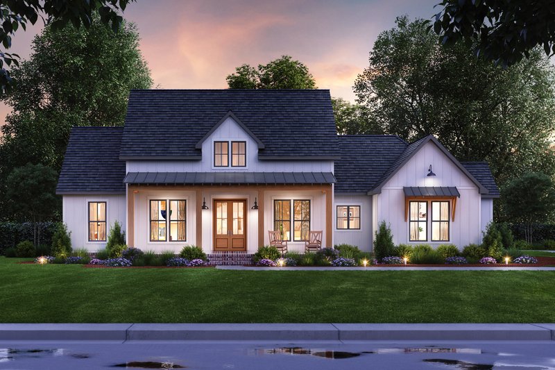 Farmhouse Style House Plan - 4 Beds 2.5 Baths 2291 Sq/Ft Plan #1074-66 ...