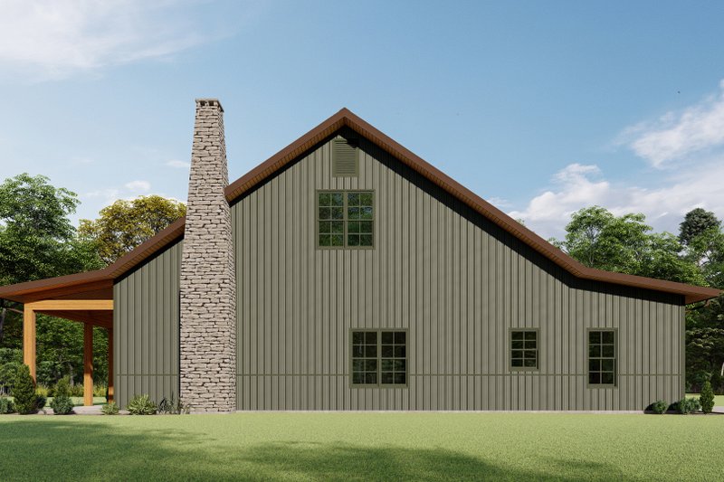 House Blueprint - Exterior - Other Elevation 3 for Farmhouse House Plan #1092-6 - 3 bed, 2.5 bath