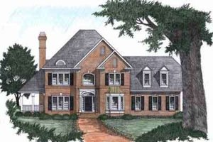 Southern Exterior - Front Elevation Plan #129-131