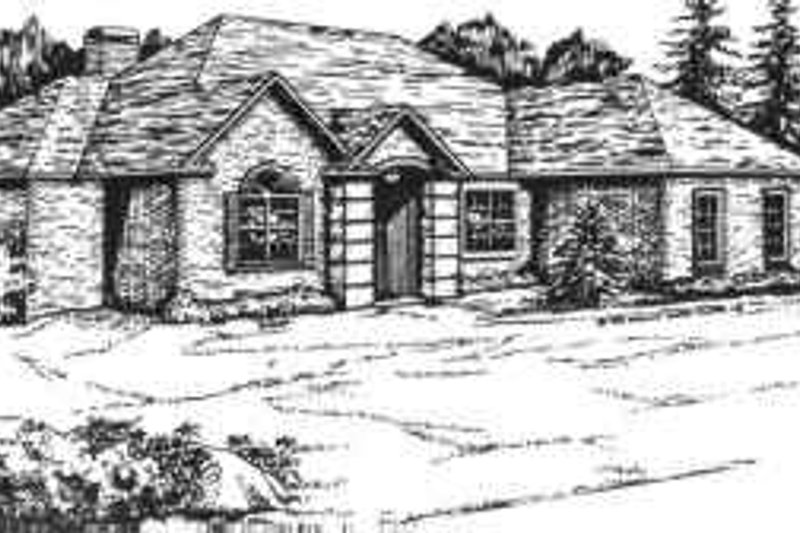 Home Plan - Traditional Exterior - Front Elevation Plan #30-170