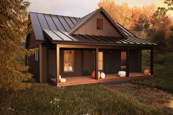 Exterior - Other Elevation for Cabin House Plan #1116-27 - 2 bed, 2 bath