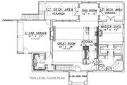 Mediterranean Style House Plan - 3 Beds 2.5 Baths 3722 Sq/Ft Plan #117-559 