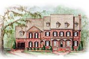 Colonial Style House Plan - 4 Beds 5.5 Baths 5121 Sq/Ft Plan #54-121 