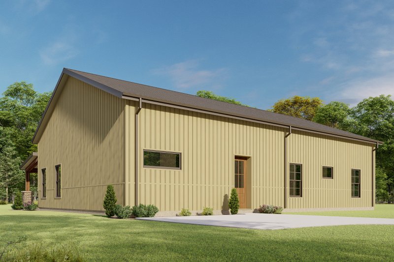 Architectural House Design - Exterior - Other Elevation 2 for Barndominium House Plan #1092-44 - 3 bed, 2.5 bath
