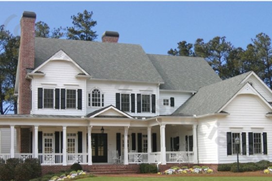 Exterior - Front Elevation 5 for Farmhouse House Plan #54-103 - 5 bed, 5.5 bath