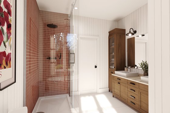 Interior - Bathroom 1 for Traditional House Plan #23-786 - 2 bed, 1 bath