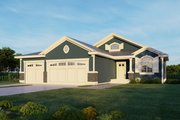 Craftsman Style House Plan - 3 Beds 2 Baths 1230 Sq/Ft Plan #112-183 