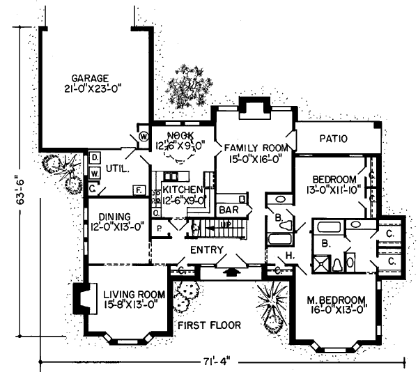 European Floor Plan - Main Floor Plan #312-766