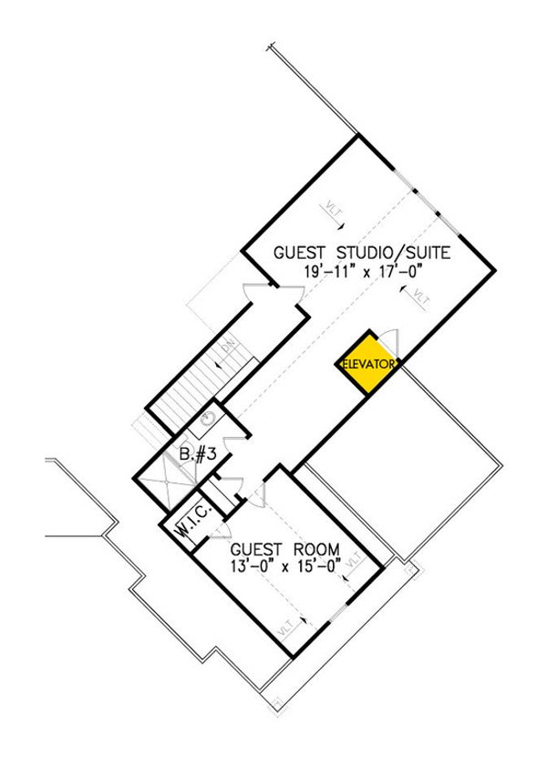 House Plan Design - Craftsman Floor Plan - Upper Floor Plan #54-529