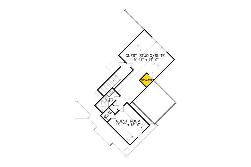 Dream House Plan - Floor Plan - Upper Floor for Craftsman House Plan #54-529 - 3 bed, 2.5 bath