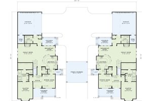 Floor Plan - Main Floor for Farmhouse House Plan #17-621 - 5 bed, 3.5 bath