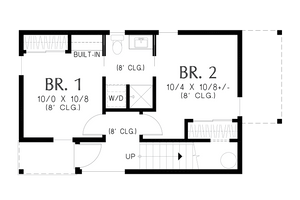 Floor Plan - Main Floor for Contemporary House Plan #48-1076 - 2 bed, 2 bath