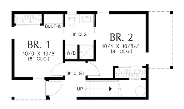 Contemporary Floor Plan - Main Floor Plan #48-1076