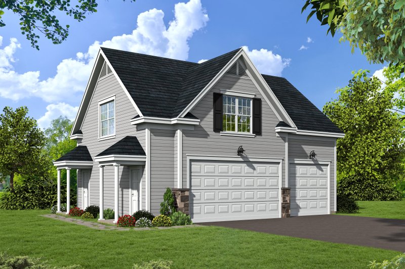 Dream House Plan - Country Exterior - Front Elevation Plan #932-16