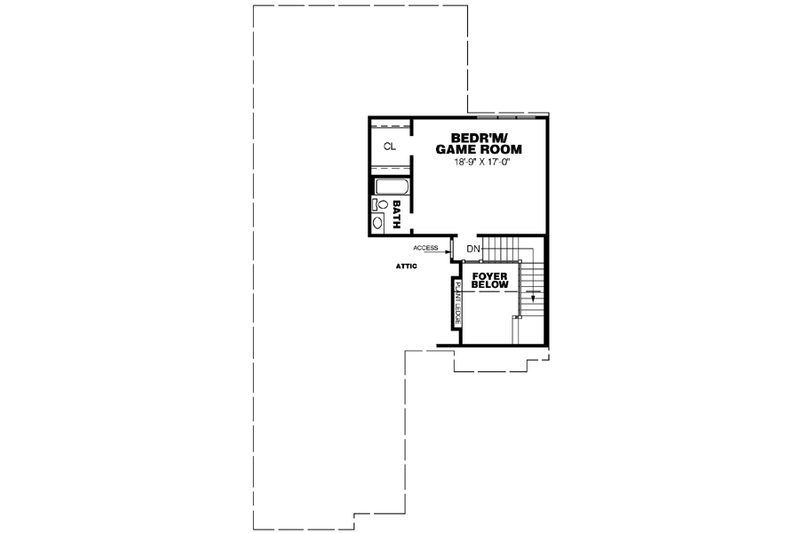 Home Plan - Floor Plan - Upper Floor for European House Plan #34-192 - 4 bed, 3 bath